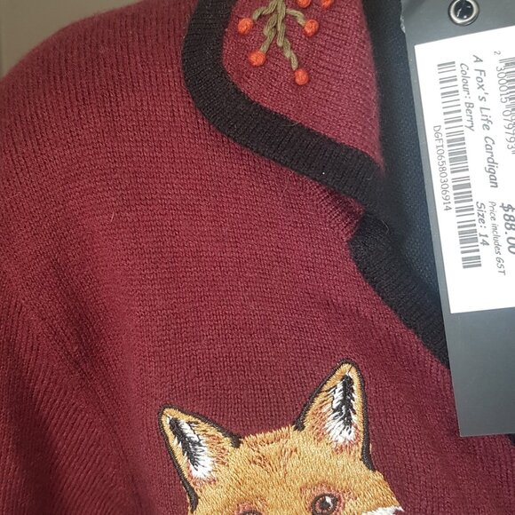 Dangerfield Embroidered Fox Sweater - Picture 1 of 3
